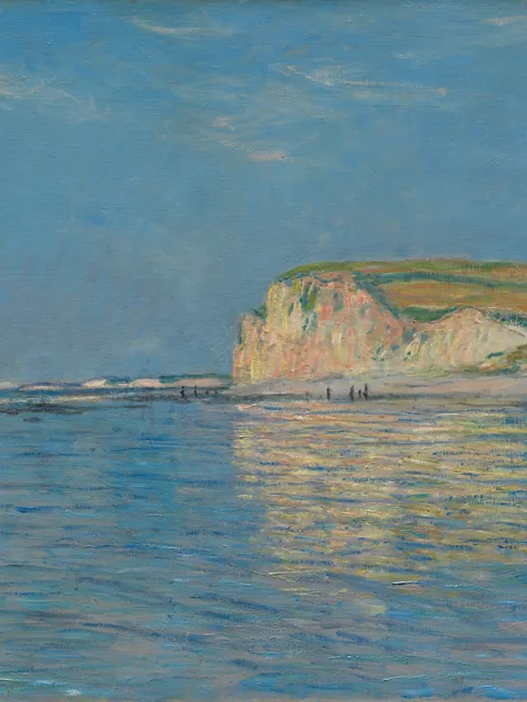 Море в отлив и меловые скалы